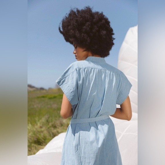 Trovata Birds of Paradis Classic Astrid Esy Dress Chambray - Picture 3 of 7